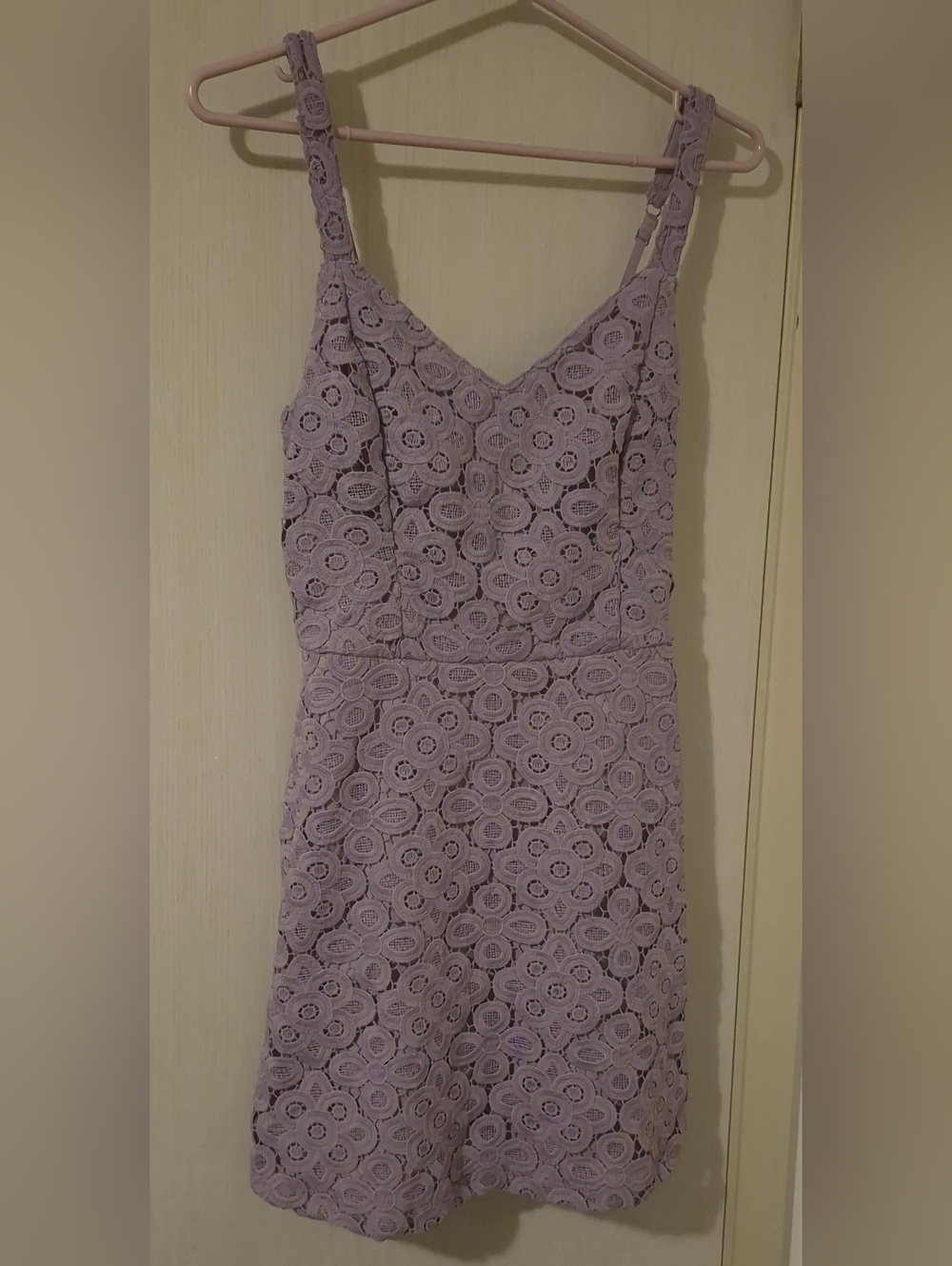 Hollister Lavender Lace Fit & Flare Dress (S)